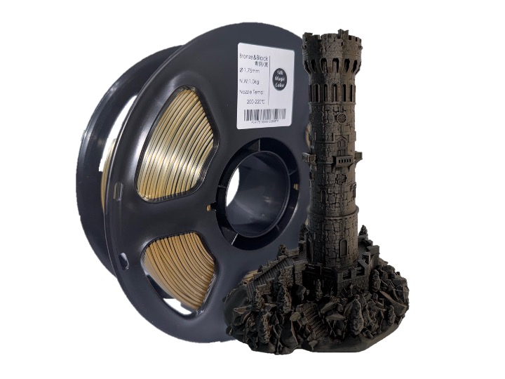 Bronze & Black – PLA Silk