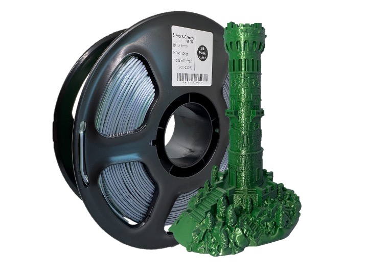 Silver & Green – PLA Silk